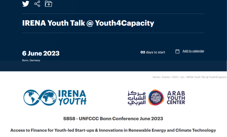 IRENA Youth Talk @ Youth4Capacity