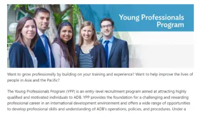 ADB Young Professionals Program (YPP): An entry-level recruitment program