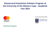 Mastercard Foundation Scholars Program at the University of the Western Cape – Academic Year 2024