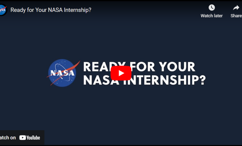 NASA Internship Programs: Applicants for this internship must be U.S. Citizens