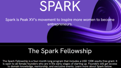 The Spark Fellowship for Female Founders (includes a USD 100K equity-free grant)