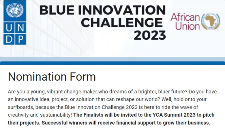 UNDP-African Union Blue Innovation Challenge 2023