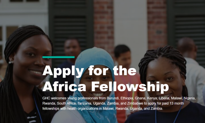 Global Health Corps Africa Fellowship: Applications will open December 5th, 2023