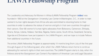 The Leadership & Advocacy for Women in Africa (LAWA) Fellowship Program