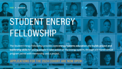 The Student Energy Fellowship: Applications for the 2024 Cohort are now open!