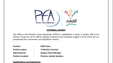 Supply Chain Management Internship for young South Africans at the Office of the Pension Funds Adjudicator (OPFA)