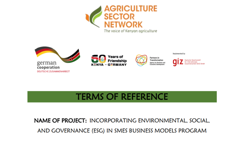 The Agriculture Sector Network (ASNET) in Partnership with GIZ is looking for Trainers and Experts