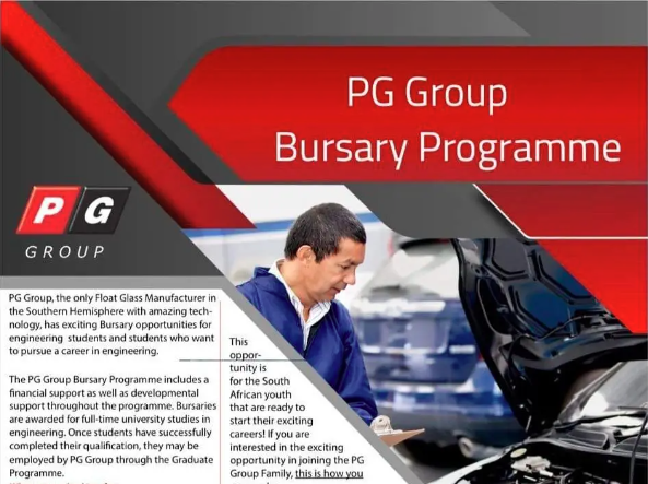 PG Group Bursary Programme For Students Studying At A Recognised South African University