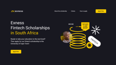 Exness Fintech Scholarships In South Africa To Study At The University of Cape Town (UCT): The Scholarship Will Cover Tuition Fees Fully And Living Expenses fully or partially