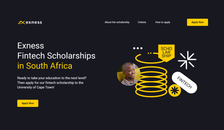 Exness Fintech Scholarships In South Africa To Study At The University of Cape Town (UCT): The Scholarship Will Cover Tuition Fees Fully And Living Expenses fully or partially