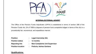 The Office of the Pension Funds Adjudicator (OPFA) Legal Internships: A life-changing Opportunity for Young South African Lawyers