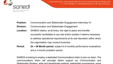 SANEDI is looking to employ a dedicated Communications Intern