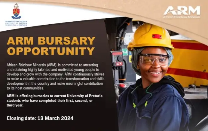 Bursaries For Current University Of Pretoria Students Who Have Completed Their First, Second, Or Third Year