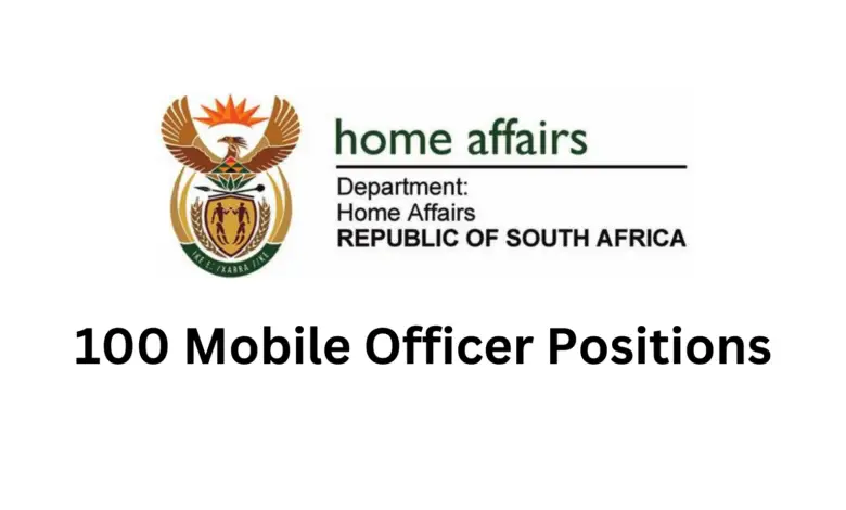 100 Mobile Officer Positions At The Department Of Home Affairs