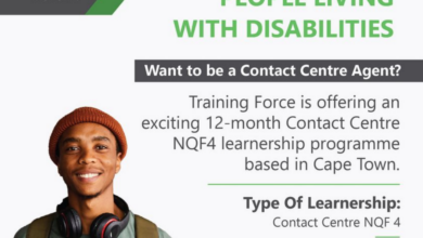 Want to be a Contact Centre Agent? Training Force is offering 75 differently abled males an exciting 12-month Contact Centre NQF4 learnership programme based in Cape Town
