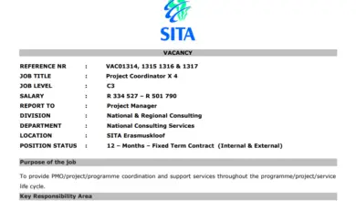 SITA Is Looking For Four (4) Project Coordinators And The Yearly Salary Is R 334 527 – R 501 790