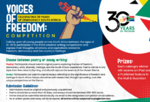 Calling all young voices of South African Youth! "Voices of Freedom: Celebrating 30 years of Democracy in South Africa" competition! (Each winner receives an iPad!)