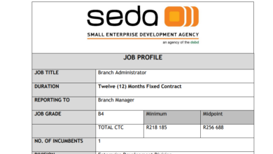The Small Enterprise Development Agency Of South Africa (SEDA) Is Hiring For A Branch Administrator To Be Based At The Gauteng - Joburg Branch