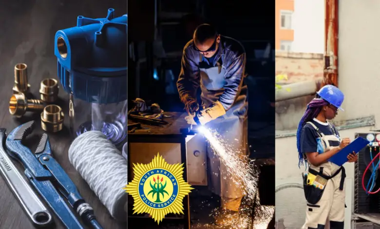 Internship Opportunities To Work As Welders, Carpenters, Bricklayers, and Plumbers At The South African Police Service (SAPS) Supply Chain Management Division