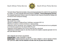 The Financial Management Services Of SAPS Is Looking For Interns
