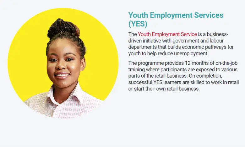 Shoprite Youth Employment Services (YES): A South African Matric or equivalent qualification