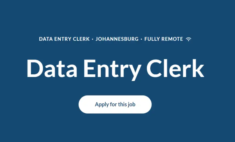 Data Entry Clerk Fully Remote Vacancy In Johannesburg (Hourly Salary: R233-R287 Per Hour)