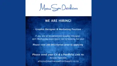 R14000 per month basic salary: Junior Graphic Designer and Marketing Assistant vacancy at Marine Spa Distributors