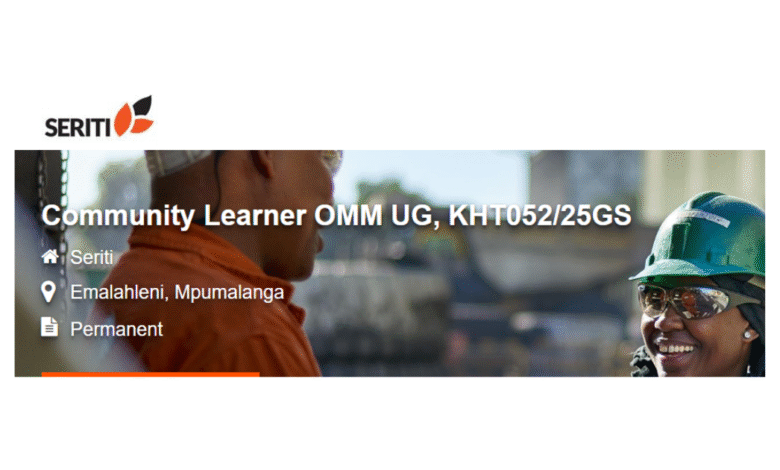 Community Learnership opportunity at Seriti