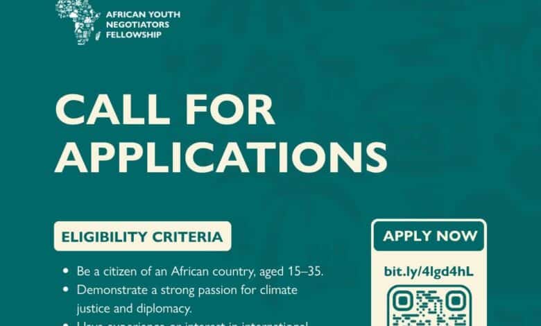 Africa Youth Negotiators Fellowship (AYNF) -Cohort 4 Applications Now Open