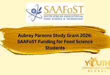 Aubrey Parsons Study Grant 2026: SAAFoST Funding for Food Science Students