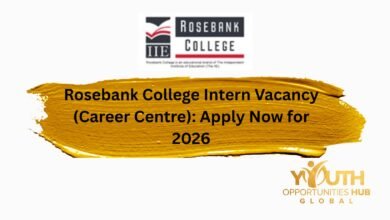 Rosebank College Intern Vacancy (Career Centre): Apply Now for 2026